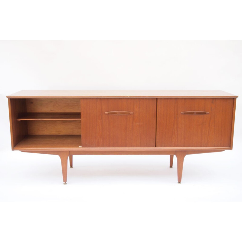 Scandinavian sideboard with sliding doors - 1960s