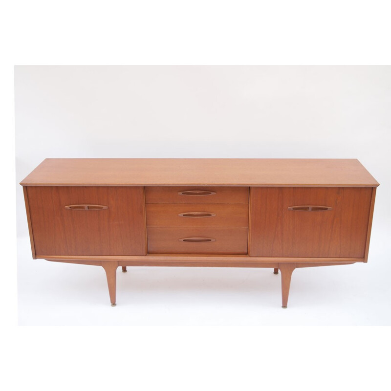 Scandinavian sideboard with sliding doors - 1960s