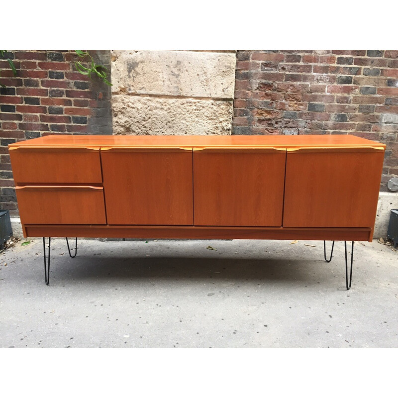 Teak sideboard and steel feet - 1960s