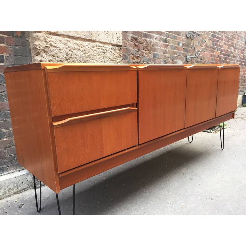 Teak sideboard and steel feet - 1960s