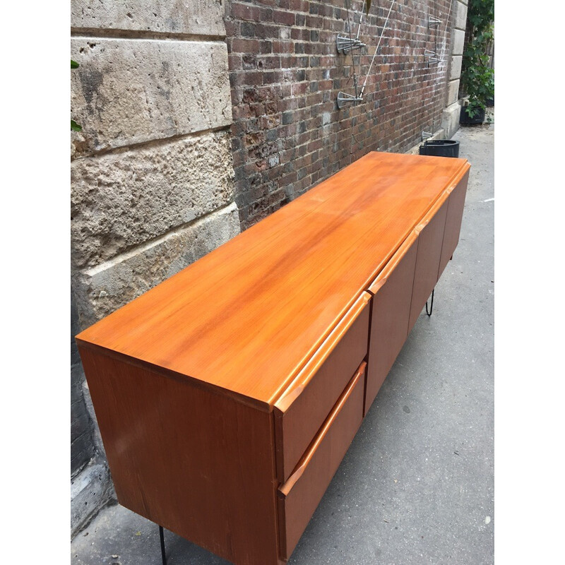 Teak sideboard and steel feet - 1960s