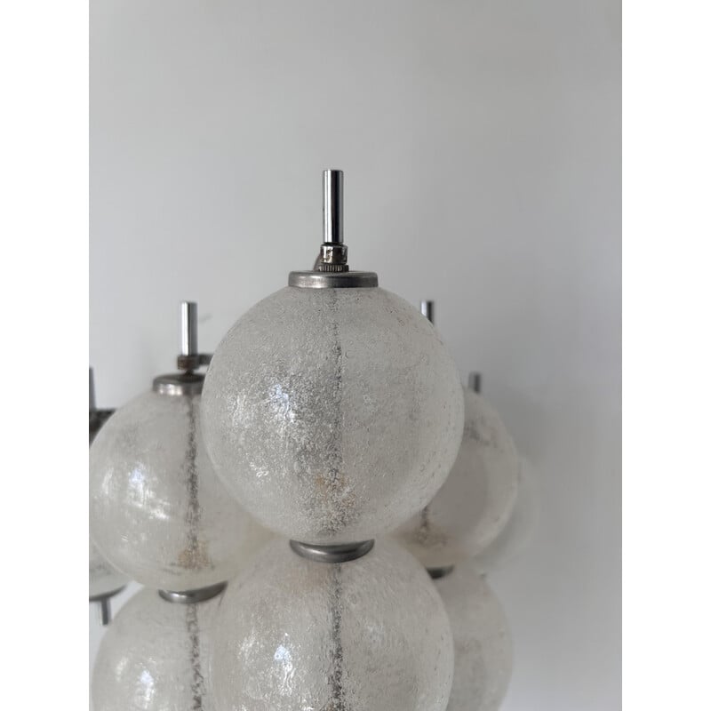 Pair of vintage "Sterrenbeeld" wall lights in Murano glass for Raak, Netherlands 1960
