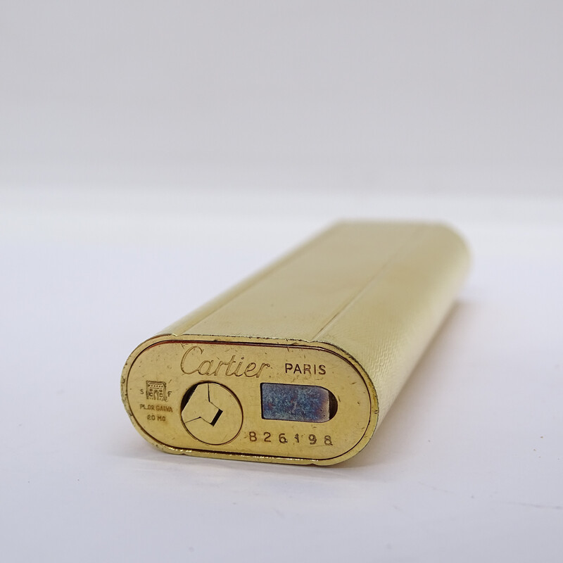 Vintage luxury lighter in 18k yellow gold plating for Cartier, France