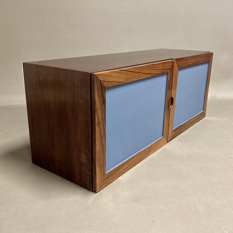 Vintage modular hanging shelf in rosewood, 1950