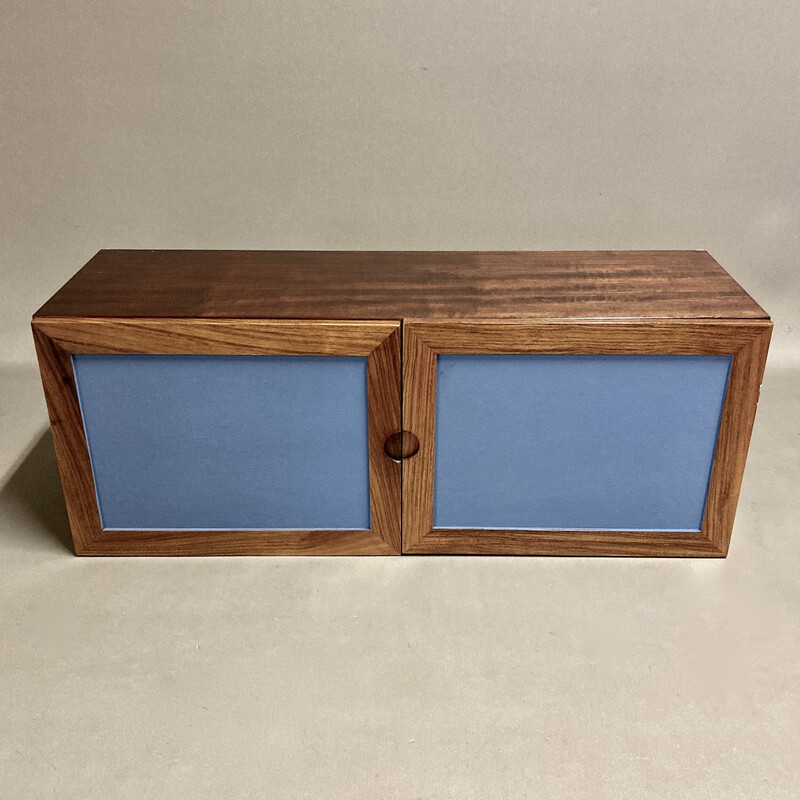 Vintage modular hanging shelf in rosewood, 1950