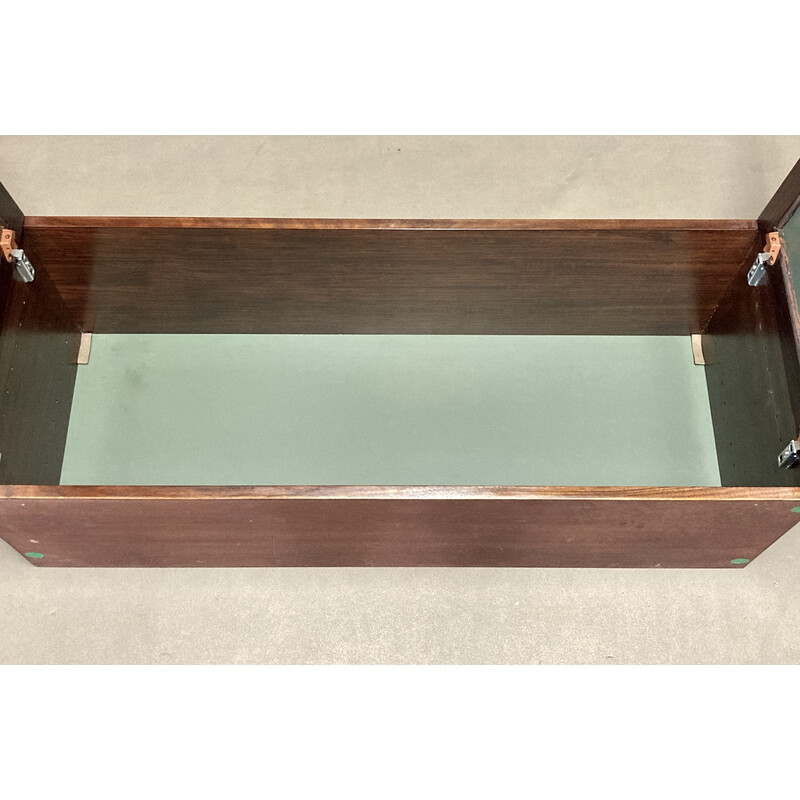 Vintage modular hanging shelf in rosewood, 1950