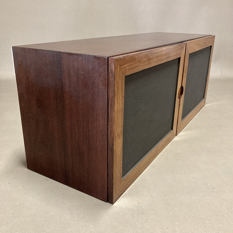 Vintage modular hanging shelf in rosewood, 1950