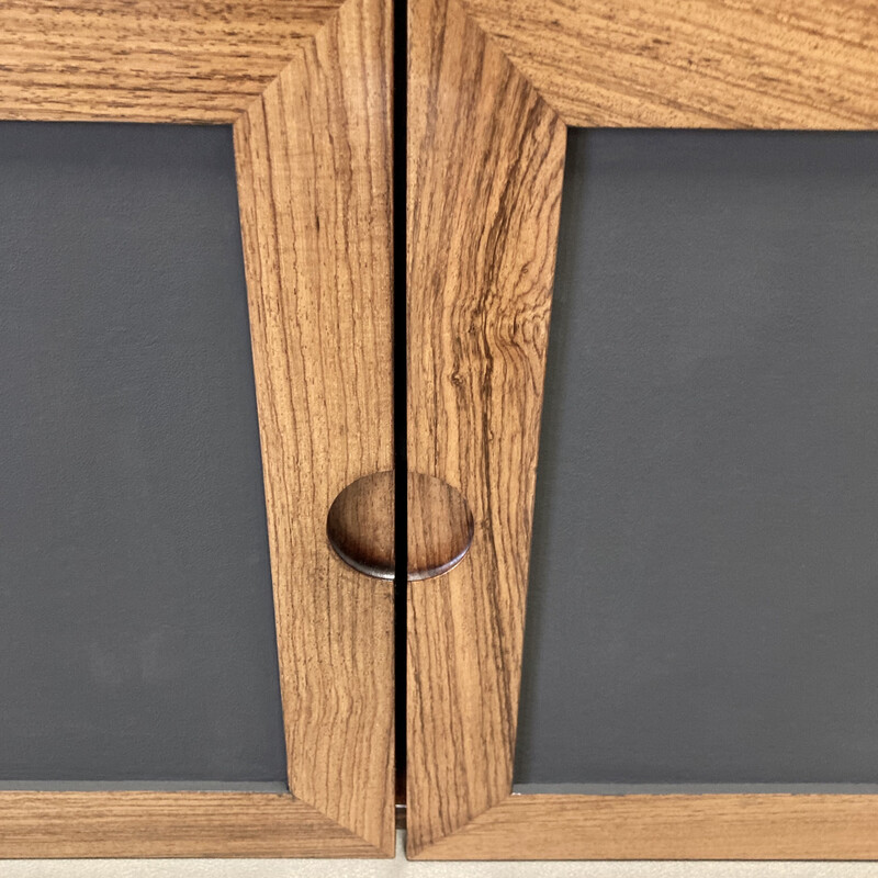 Vintage modular hanging shelf in rosewood, 1950