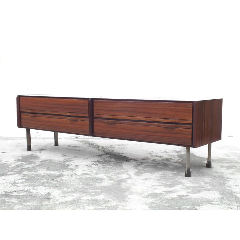Vintage wooden sideboard by Frattini Gianfranco for La Permanente Mobili Cantù, Italy