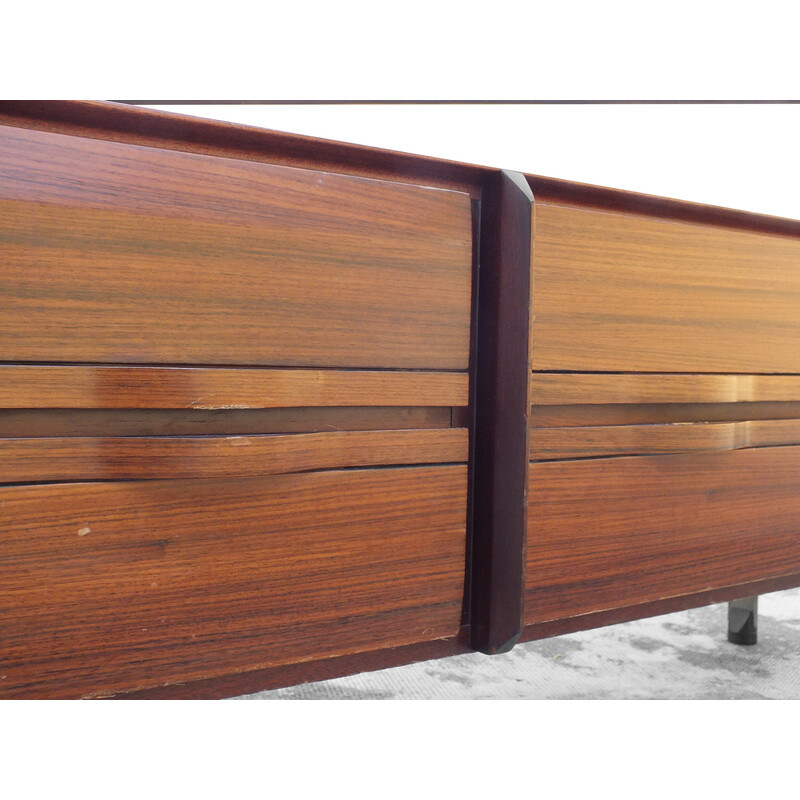 Vintage wooden sideboard by Frattini Gianfranco for La Permanente Mobili Cantù, Italy