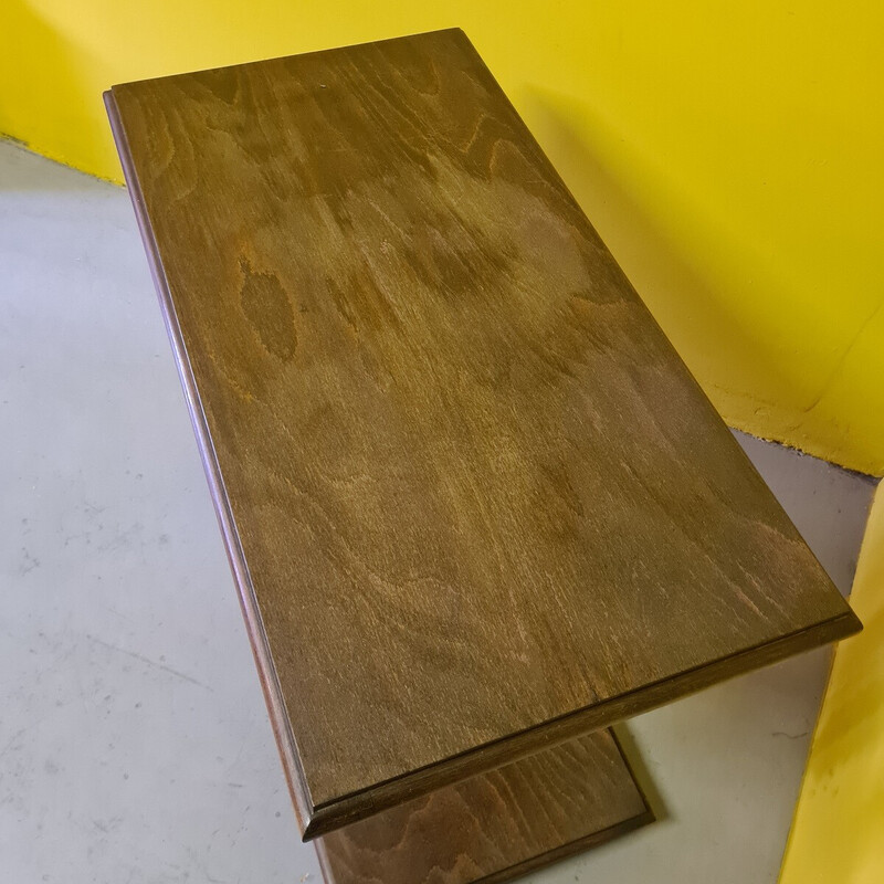 Vintage wooden side table, 1970