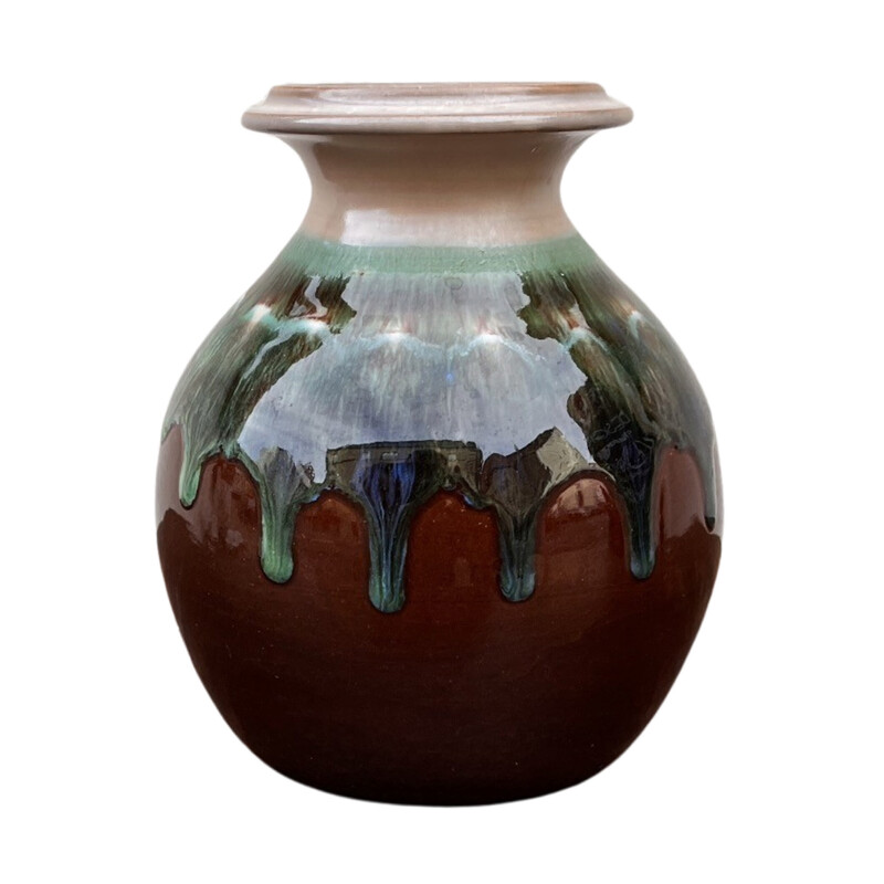 Vintage ceramic vase by Łysa Góra for Kamionka, Poland 1960
