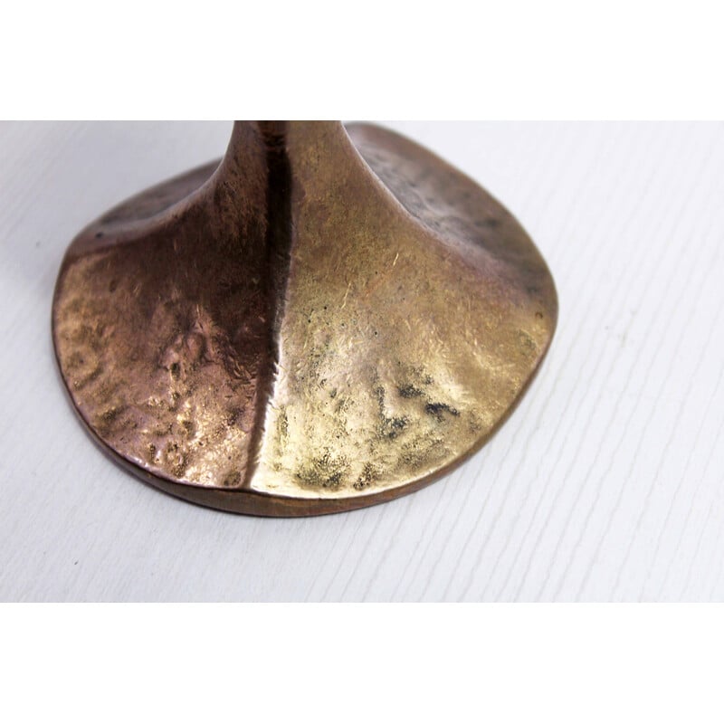 Bougeoir vintage en bronze pour Harjes