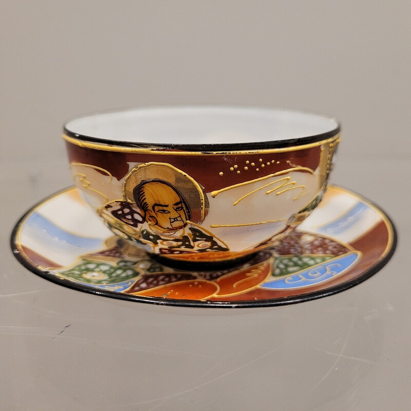 Servizio vintage di teiere "Toi et Moi" in porcellana Satsuma, Giappone
