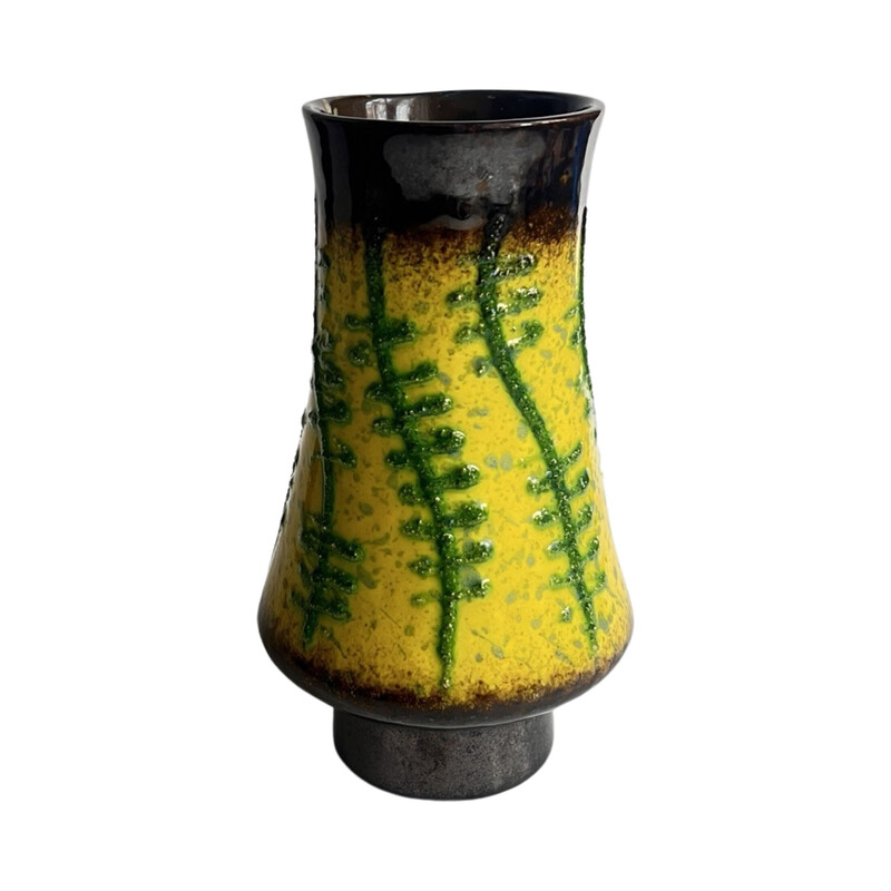 Jarrón de cerámica vintage para Strehla Keramik, Alemania 1960