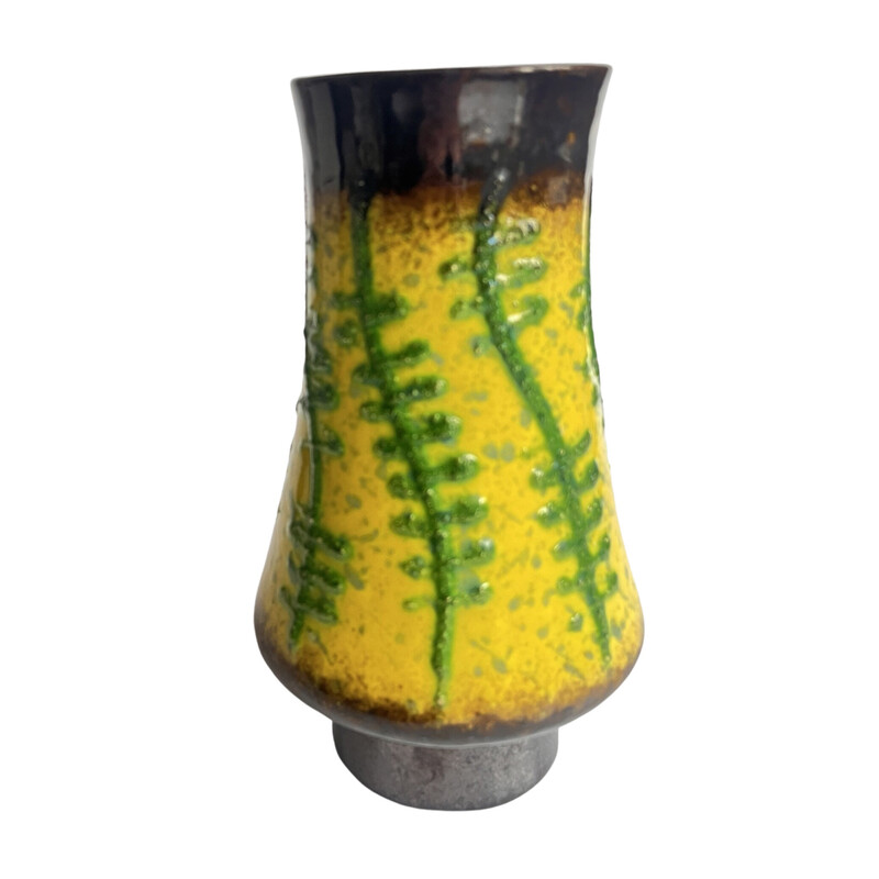 Jarrón de cerámica vintage para Strehla Keramik, Alemania 1960