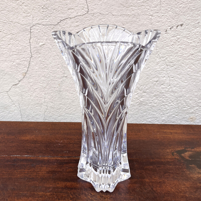 Vaso di cristallo vintage per Noritake Bleikristall Germania 1970