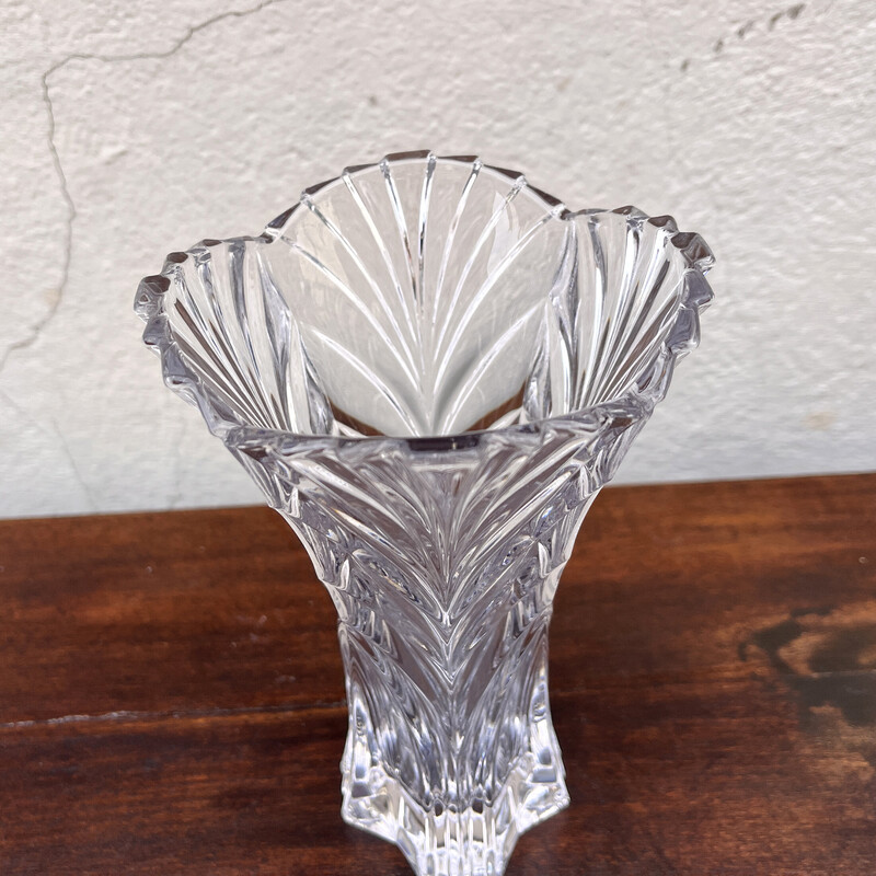 Vase vintage en cristal pour Noritake Bleikristall Allemagne 1970