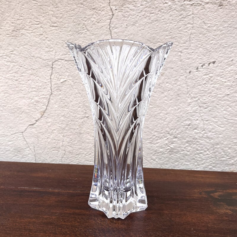 Vintage crystal vase for Noritake Bleikristall Germany 1970