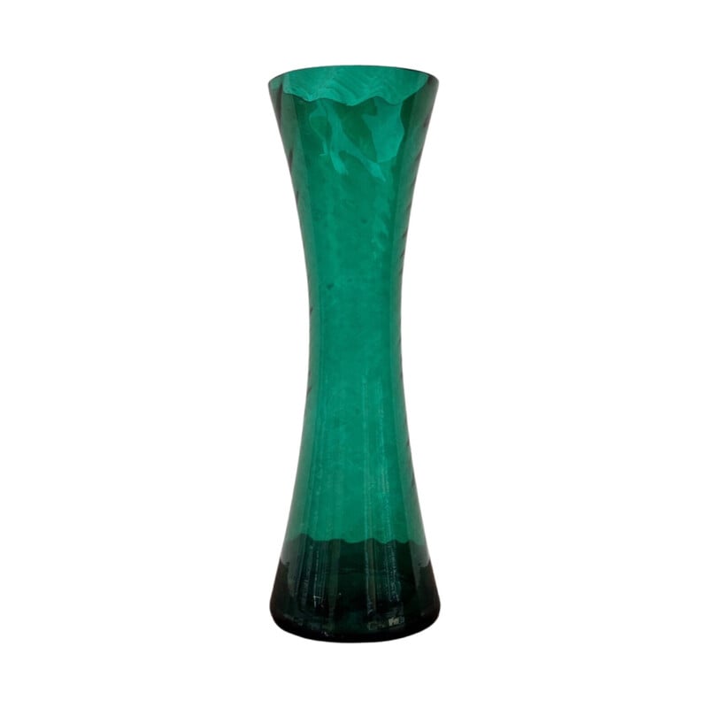 Vintage glass vase by Alfred Taube for Vohenstrauss, Germany 1960