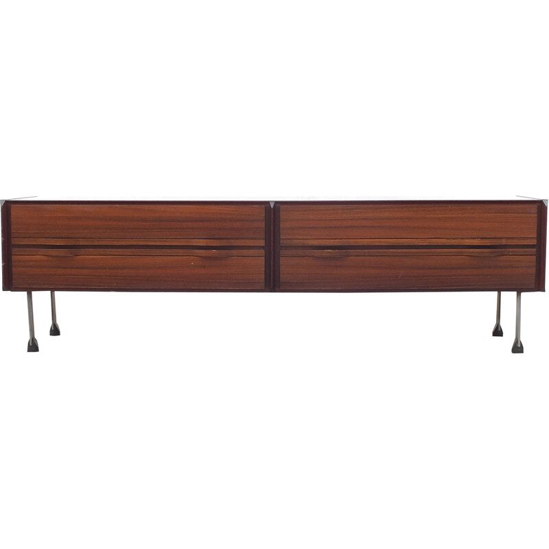 Vintage wooden sideboard by Frattini Gianfranco for La Permanente Mobili Cantù, Italy