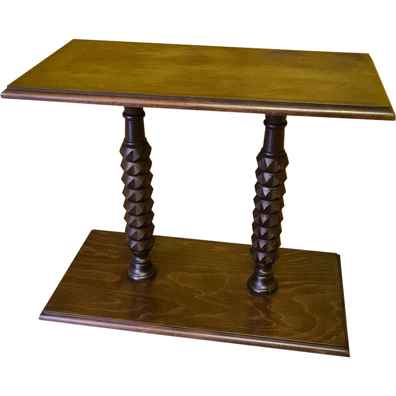 Vintage wooden side table, 1970