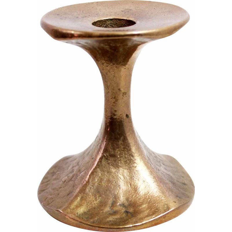 Vintage bronze candlestick for Harjes