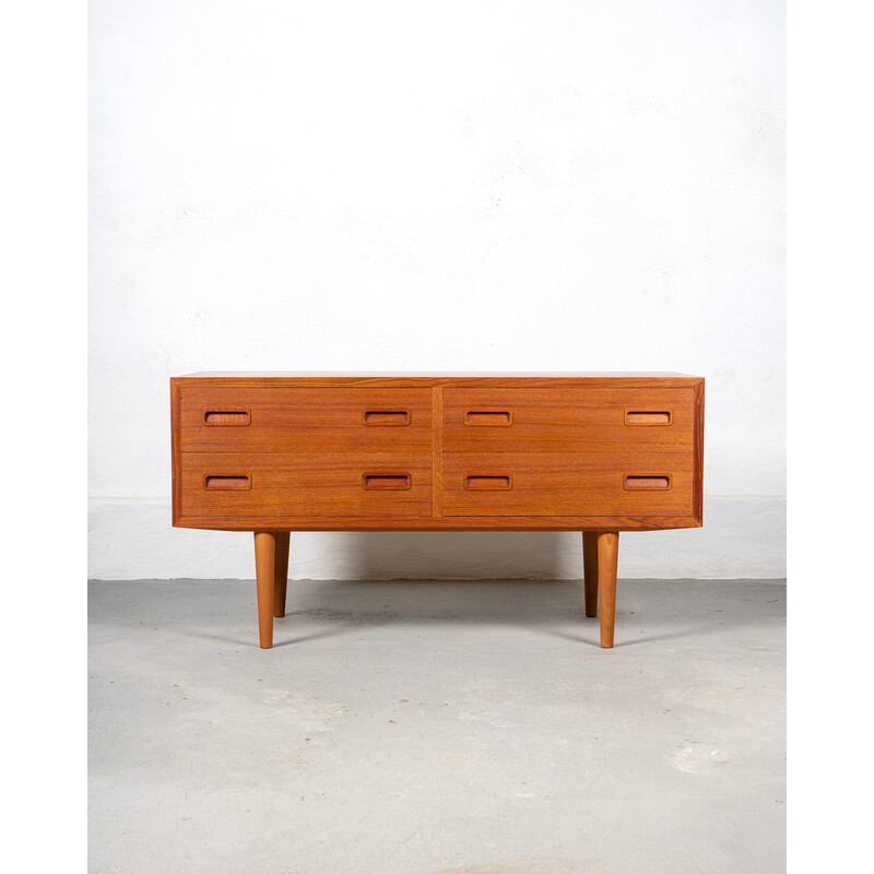 Commode vintage en bois de teck par Carlo Jensen pour Hundevad et Co., Danemark 1960