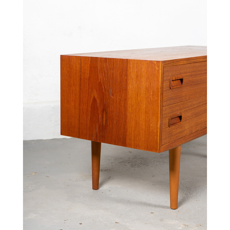 Vintage teak wood chest of drawers by Carlo Jensen for Hundevad and Co., Denmark 1960