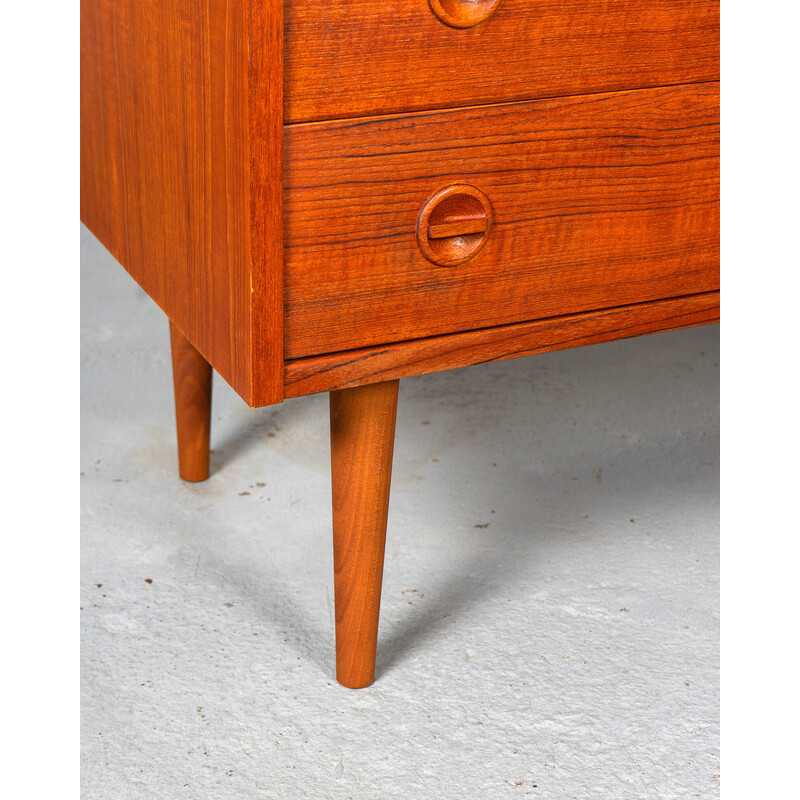 Vintage teak wood chest of drawers, Denmark 1960