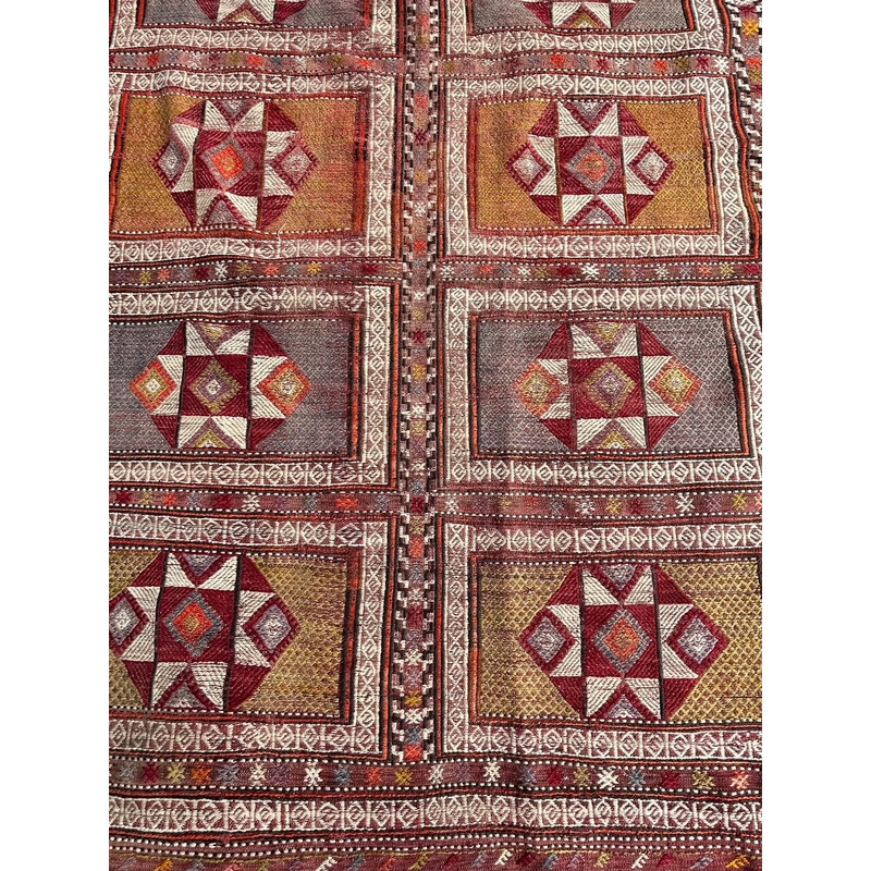 Vintage Kilim rug in hand-knotted wool, 1970