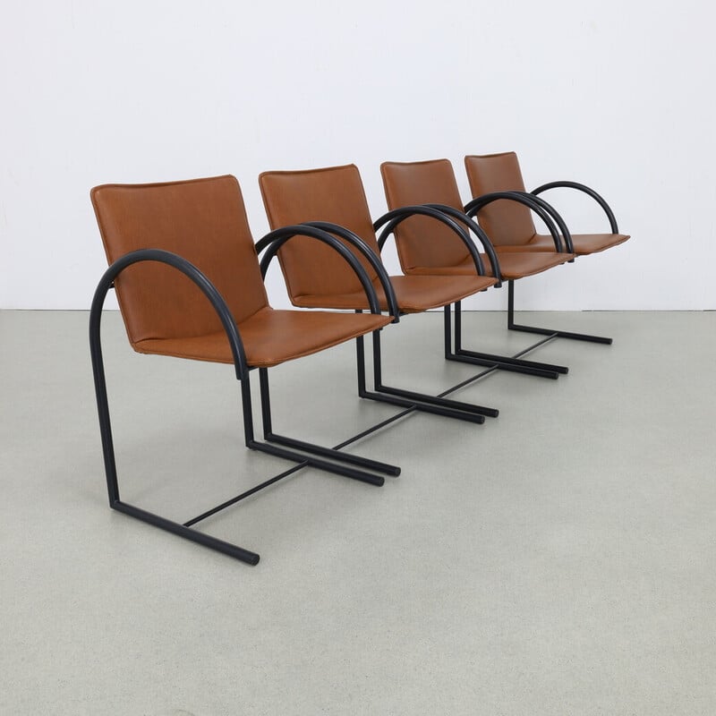Lot de 4 chaises à repas vintage Cirkel par Pierre Mazairac et Karel Boonzaaijer pour Metaform, 1980