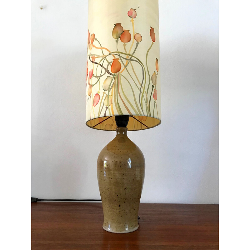 Lampada vintage in gres smaltato, 1970
