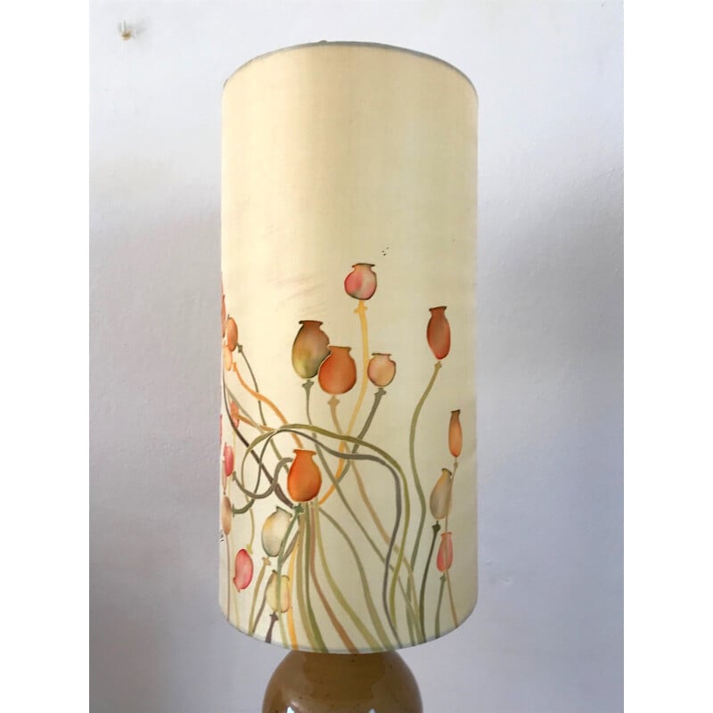 Lampe vintage en grès vernissé, 1970