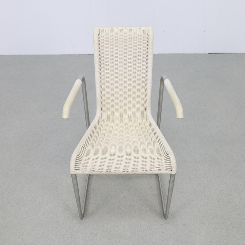 Lot de 4 chaises à repas vintage "D25" par Axel Bruchhäuser pour Tecta, 1980