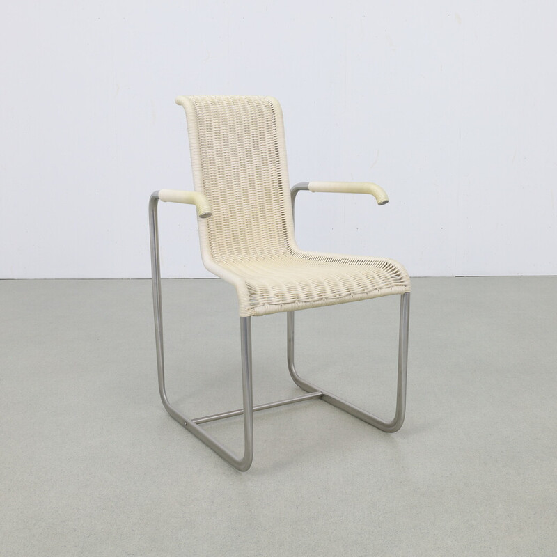 Lot de 4 chaises à repas vintage "D25" par Axel Bruchhäuser pour Tecta, 1980