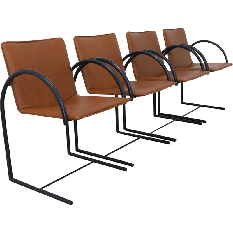 Set of 4 vintage Cirkel dining chairs by Pierre Mazairac and Karel Boonzaaijer for Metaform, 1980