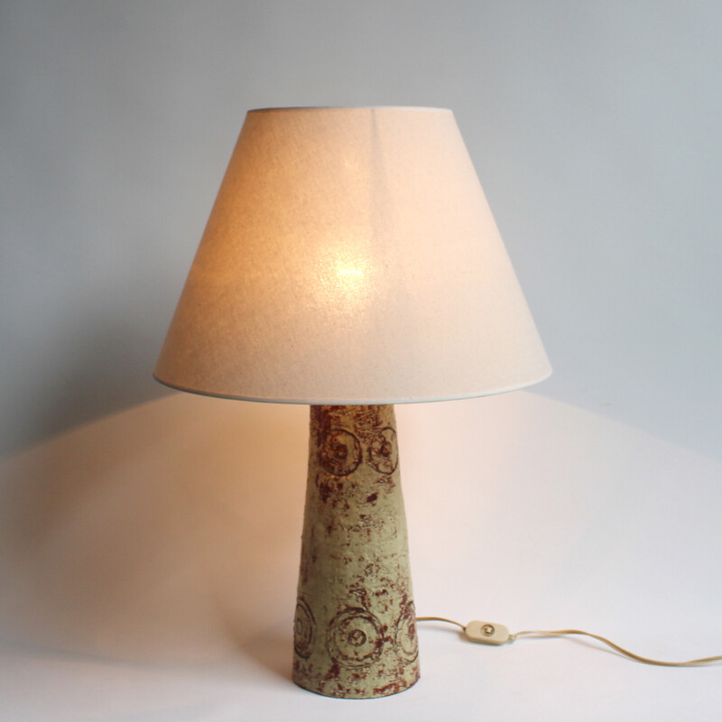 Vintage-Tischlampe aus Keramik