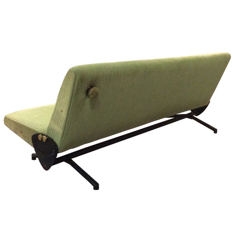 Green pistachio D70 sofa by Osvaldo Borsani - 1950s