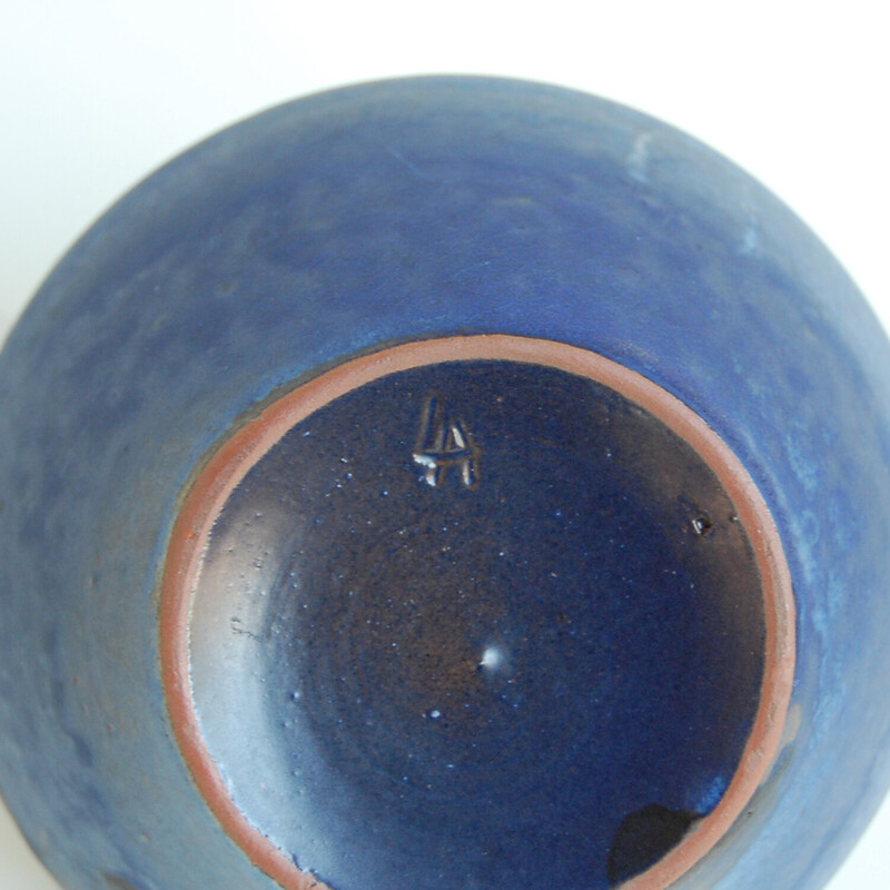 Vintage ceramic soliflore vase by Antonio Lampecco, 1980