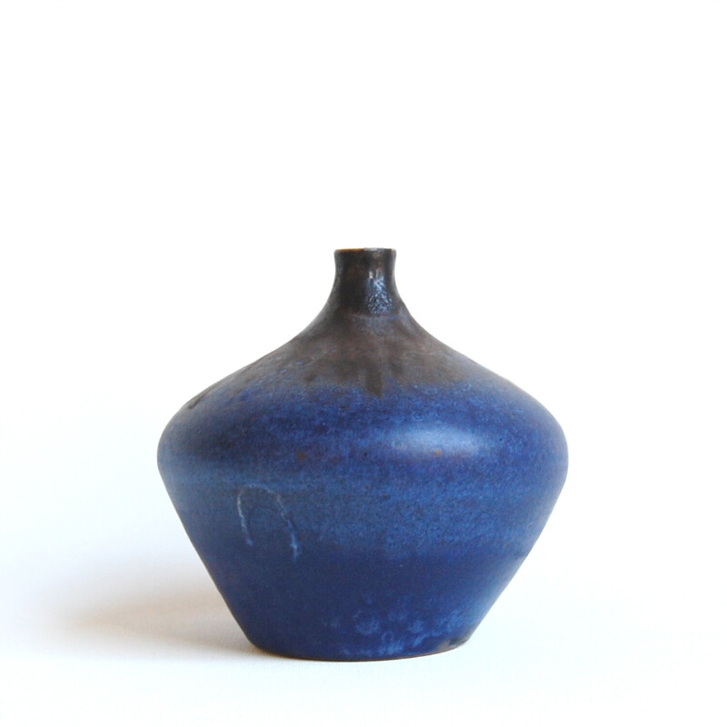 Vintage ceramic soliflore vase by Antonio Lampecco, 1980