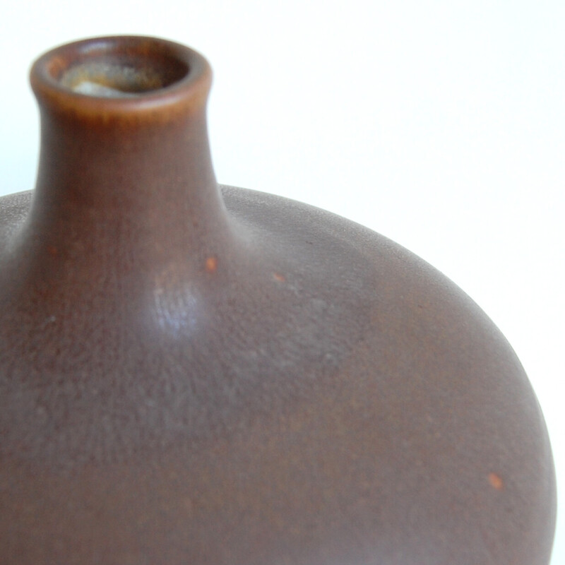 Vintage ceramic soliflore vase by Antonio Lampecco, 1980