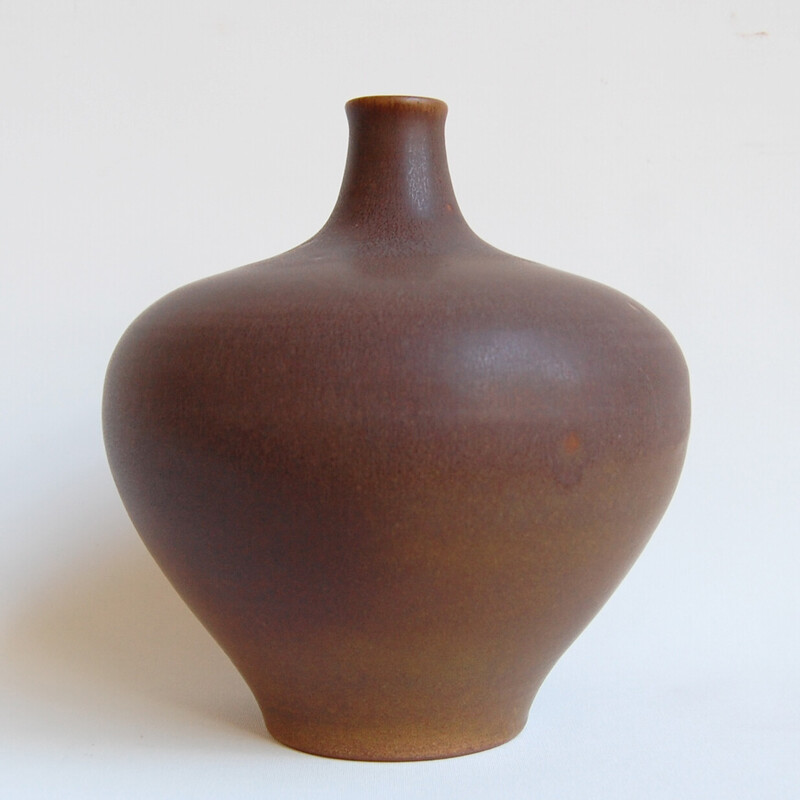 Vintage ceramic soliflore vase by Antonio Lampecco, 1980