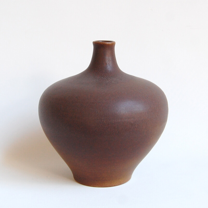 Vintage ceramic soliflore vase by Antonio Lampecco, 1980