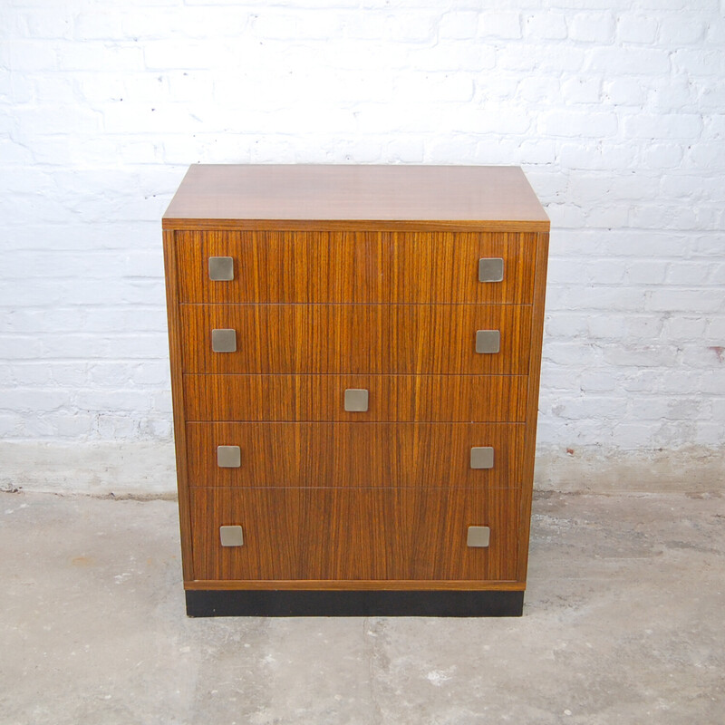 Vintage model C7 chest of drawers in lacquered wood by Alfred Hendrickx for Belform, 1965