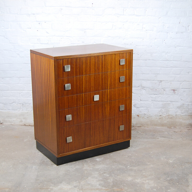 Vintage model C7 chest of drawers in lacquered wood by Alfred Hendrickx for Belform, 1965