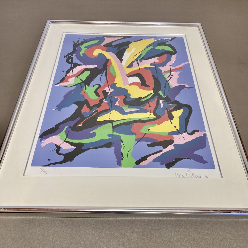 Vintage lithograph by Gorm Eriksen, 1991