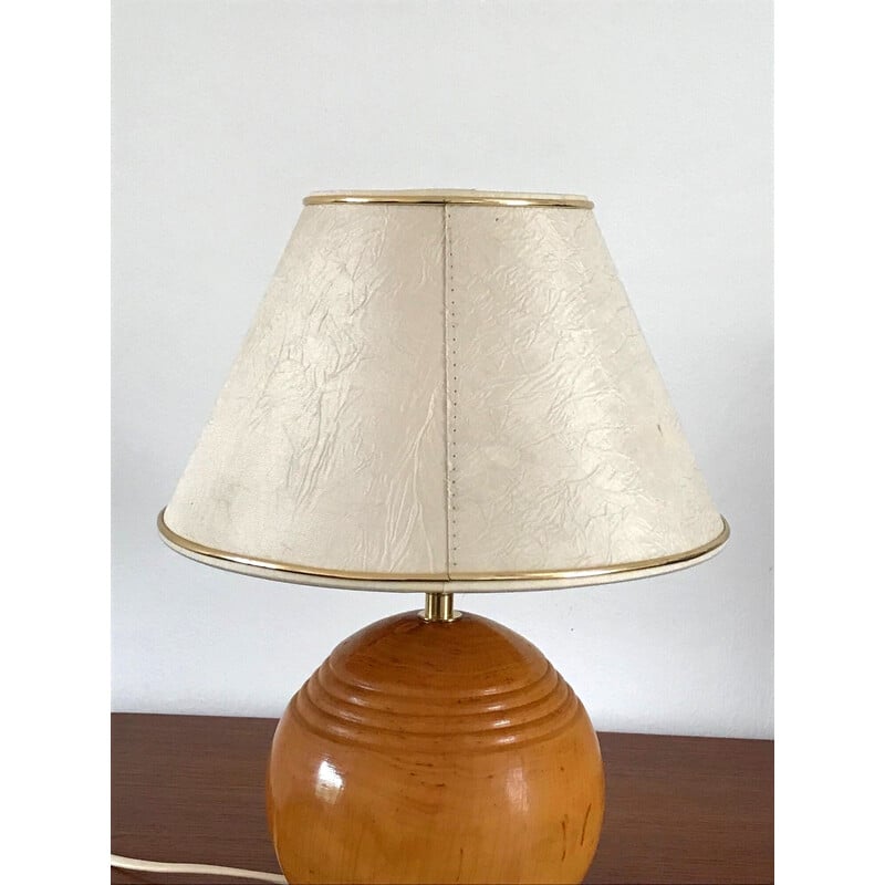 Vintage Imt Lampe aus massivem Ulmenholz, 1970