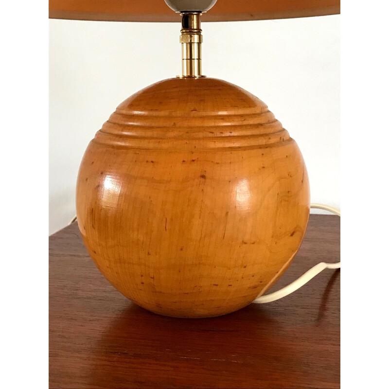 Vintage Imt Lampe aus massivem Ulmenholz, 1970