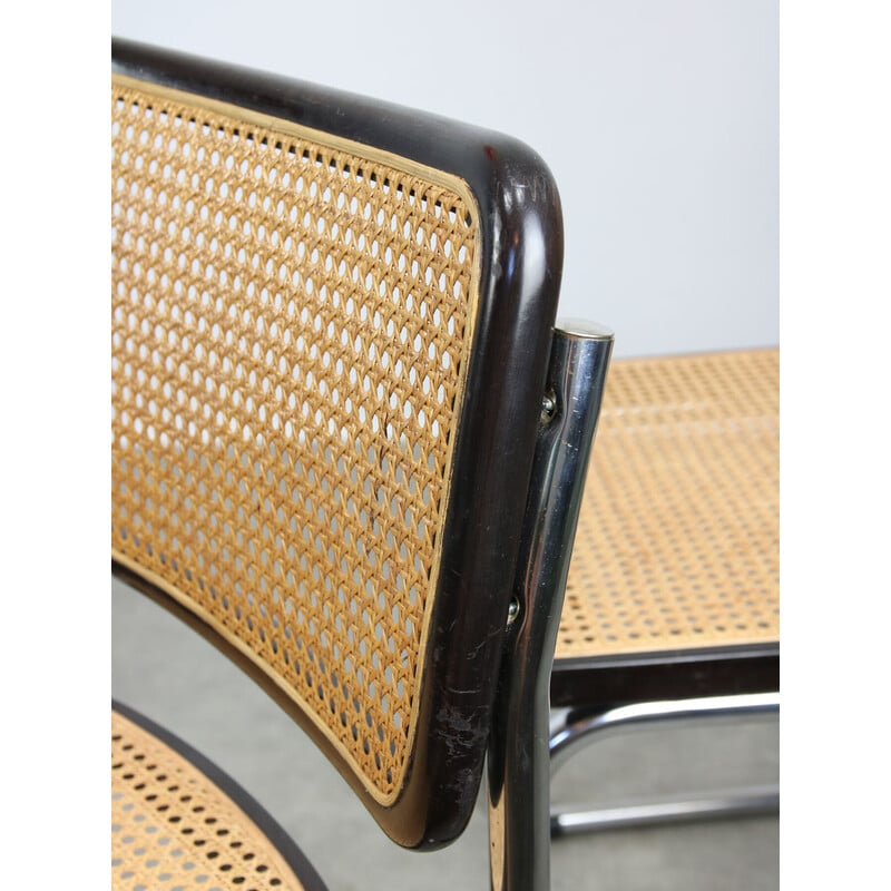 Par de cadeiras Cesca B32 vintage em castanho escuro de Marcel Breuer